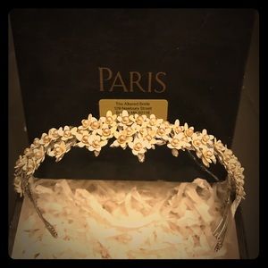 Tiara bridal hairpiece. Paris by Debra Moreland.